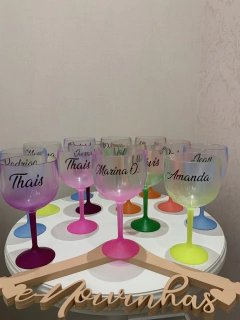 Taças Gin Bicolor Personalizadas (mínimo 10 unidades) - e-Noivinhas