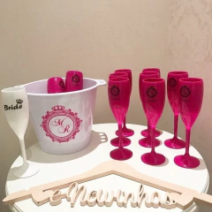 Imagem do Kit Taças Champagne + Balde de Gelo