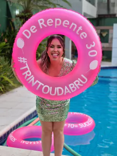 Boia Neon Pink 90cm Personalizada