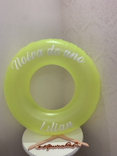 Boia Neon Amarela 90cm Personalizada - e-Noivinhas