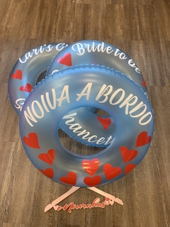 Boia Neon Azul Claro 76cm Personalizada na internet