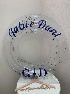 Boia Glitter 91cm Personalizada - e-Noivinhas