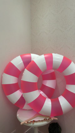 Bóia Neon Pink Listrada 90cm na internet