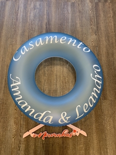 Boia Neon Azul Claro 76cm Personalizada na internet