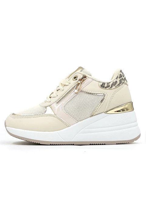 Zapatilla Taco Selena Beige Massimo Chiesa - comprar online