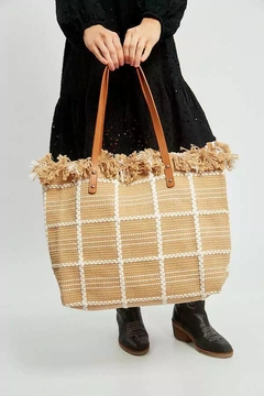 Bolso Playero Cuadros