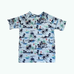 Remera playa manga corta