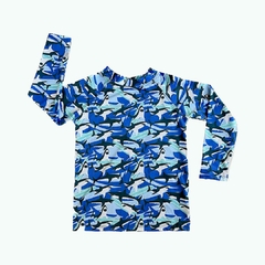 Remera tiburones manga larga
