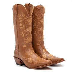 Western Feminina - Luck Caramelo Florido - comprar online