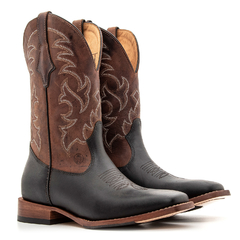 Tradicional Masculina - Crazy Horse Preto / Fóssil Cappuccino - comprar online