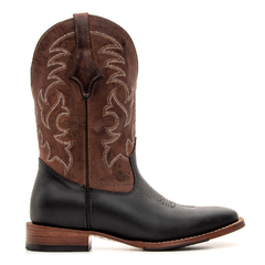 Tradicional Masculina - Crazy Horse Preto / Fóssil Cappuccino - Bonazus | Country All Time