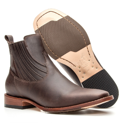 Botina Masculina - Crazy Horse Chocolate