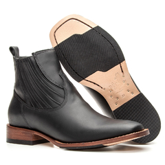 Botina Masculina - Crazy Horse Preto