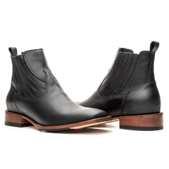 Botina Masculina - Crazy Horse Preto na internet