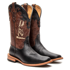 Muladeiros Feminina - Fóssil Preto / Fóssil Cappuccino - comprar online