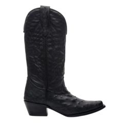 Exótica Western Feminina - Avestruz Preto - loja online