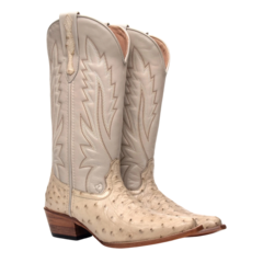 Exótica Western Feminina - Avestruz Off White *NOIVA* na internet