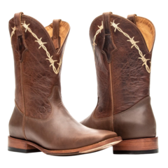 Masculina Arame - Crazy Horse Chocolate / Fóssil Cappuccino - Bonazus | Country All Time
