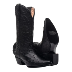 Exótica Western Feminina - Avestruz Preto - comprar online