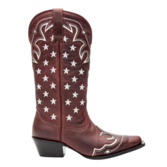 Western Feminina - Fóssil Marsala / Estrelas Vegas - loja online