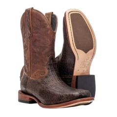 Exótica Masculina - Jacaré Tabaco / Fóssil Cappuccino - comprar online