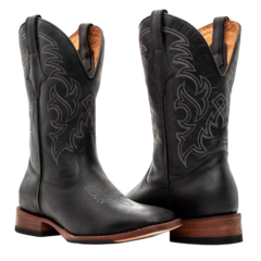 Tradicional Masculina - Crazy Horse Preto / Fóssil Preto - Bonazus | Country All Time