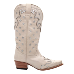 Western Feminina - Jade Off White / Estrelas Vegas Prata - loja online