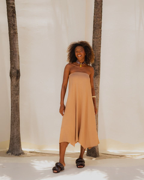 Vestido Lua Mocha Borogodó - comprar online