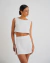 Cropped Linho Natural Prata
