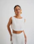 Cropped Linho Natural Prata