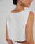 Cropped Linho Natural Prata - comprar online
