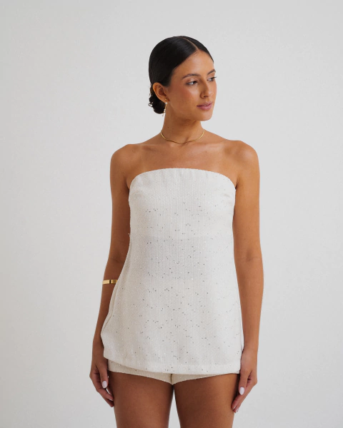 Blusa Linho Natural Prata