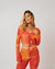 Cropped Mangas Tule Pôr do Sol - comprar online