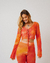 Cropped Mangas Tule Pôr do Sol - comprar online
