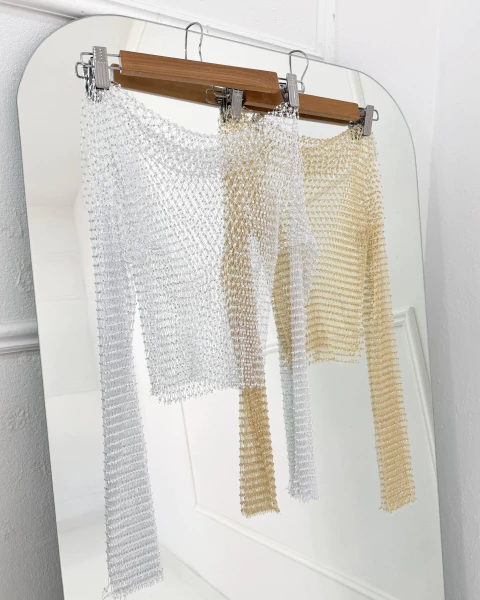 TOP RED CON STRASS - comprar online