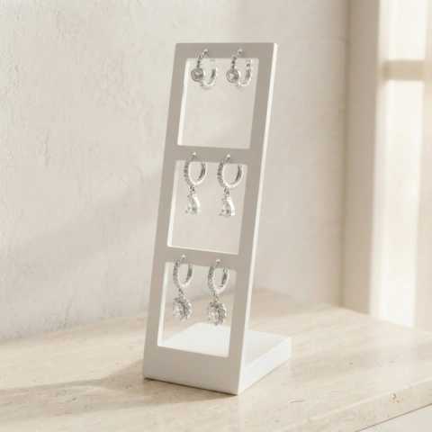 Trio de Argolinhas Ponto de Luz Zircônia Folheado - comprar online