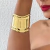 Bracelete Maxi Ondulado Espelhado Folheado - comprar online