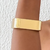 Bracelete Médio Quadrado Folheado - comprar online