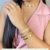 Bracelete de Trevo Duplo Folheado na internet