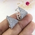 Argola Triangular Cravejada Folheada na internet