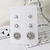 Trio de Brincos Ponto de Luz Floco Folheado - comprar online