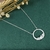 Colar Circulo de Cristal Prata 925 - comprar online