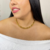 Choker de Elos Duplos Semijoia Italiana na internet