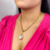 Colar de Gota Strass Semijoia Italiana