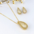 Conjunto Gota M Cravejada Folheado - comprar online