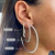 Argola Fio de Strass Folheada - comprar online