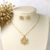 Conjunto Flor Cravejado Folheado - comprar online