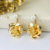 Brinco Ear Jacket Flor Folheado na internet