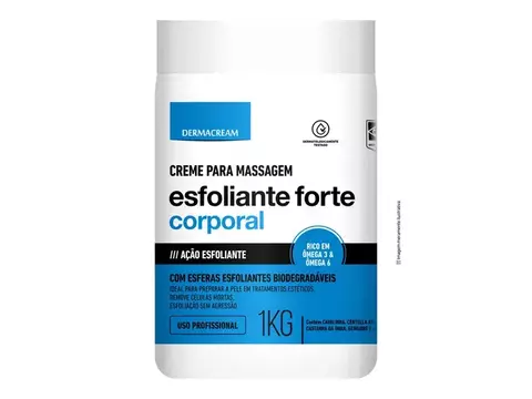 CREME DE MASSAGEM DERMAACREAM ESFOLIANTE CORPORAL 1KG - DERMACREAM