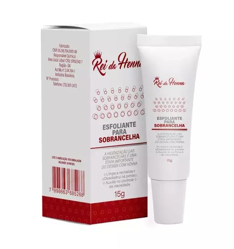 ESFOLIANTE PARA SOBRANCELHA REI DA HENNA 15 ML